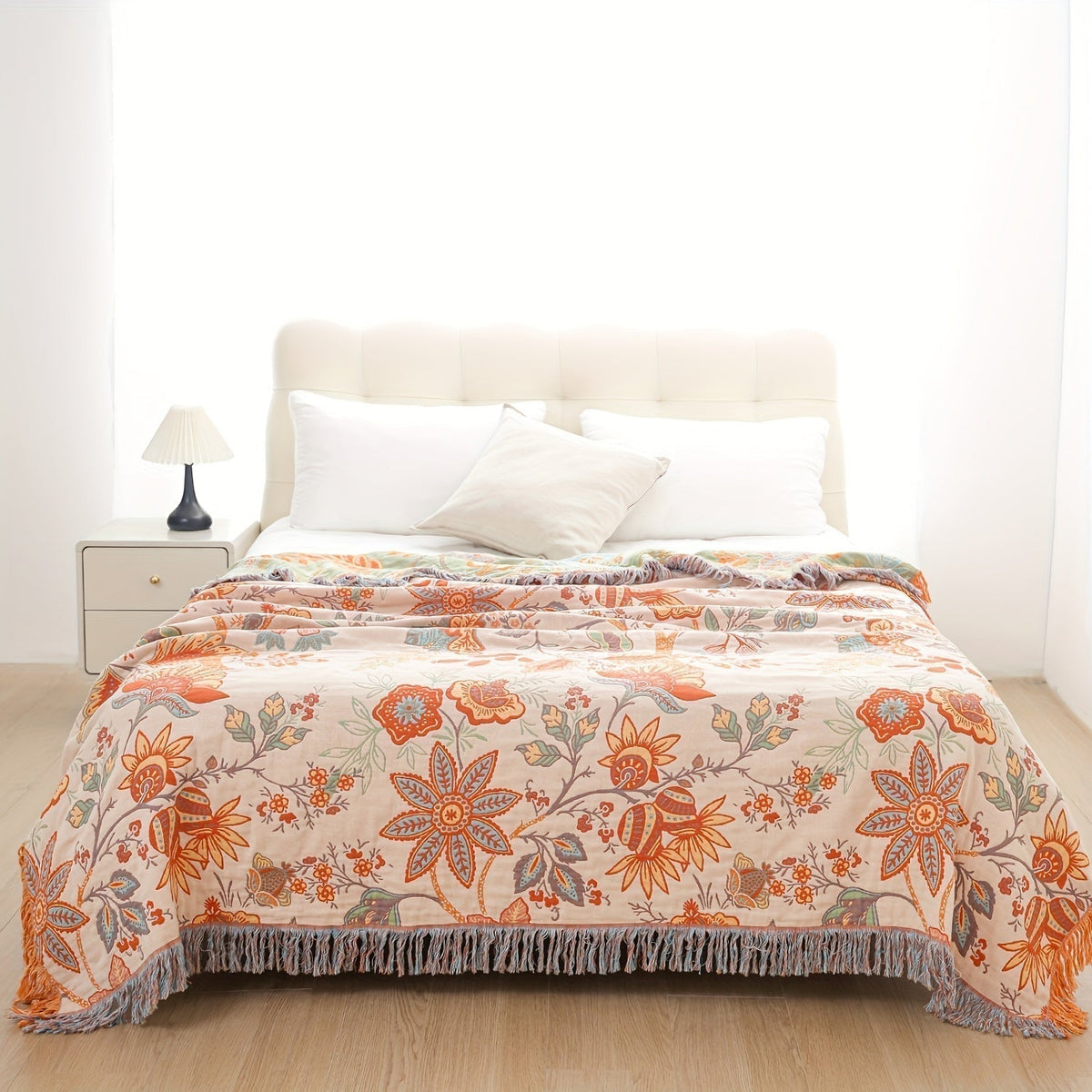 ThreadHaven - Boho Tassel Throw