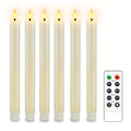 CandleLuxe – 6 LED Taper Candles with Remote for Luxurious Event Lighting