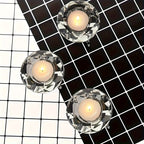 RadiantCrystal - Transparent European Candle Holder Set