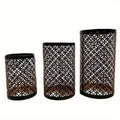 StylishFlame - 3-Piece Iron Candle Holders