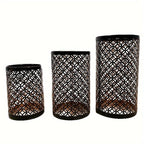 StylishFlame - 3-Piece Iron Candle Holders