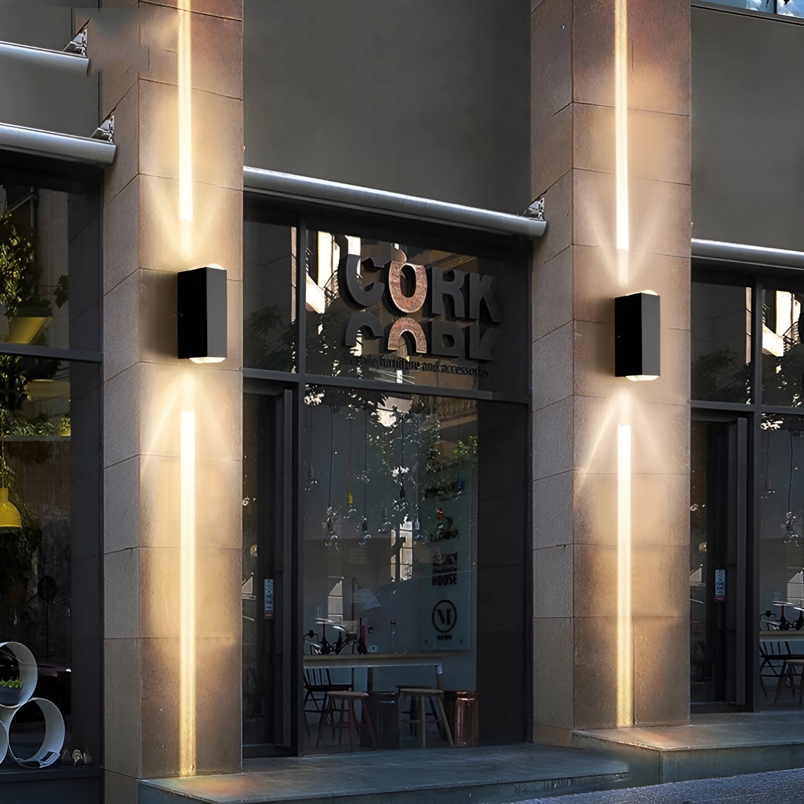 Stylish outdoor lighting that isn't afraid of rain!