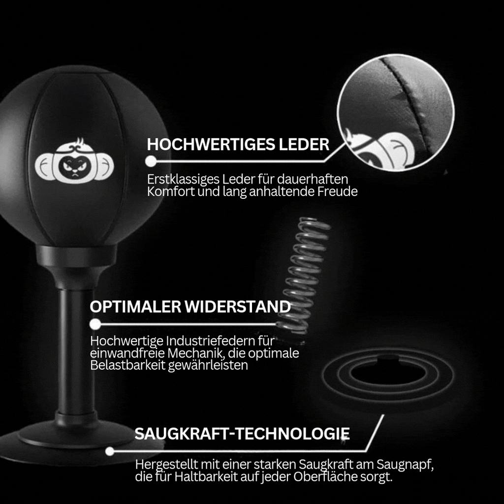 Box ball with strong suction cup base – PowerStrike