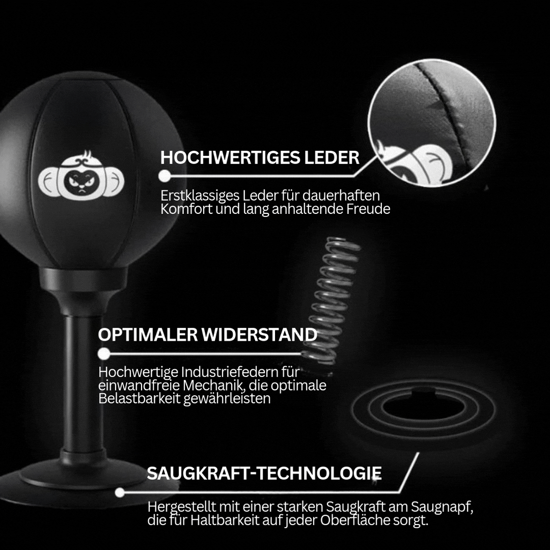 Box ball with strong suction cup base – PowerStrike