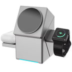 CubeCharge 3-in-1 Charging Station – Wireless Fast Charging for iPhone, Watch & AirPods