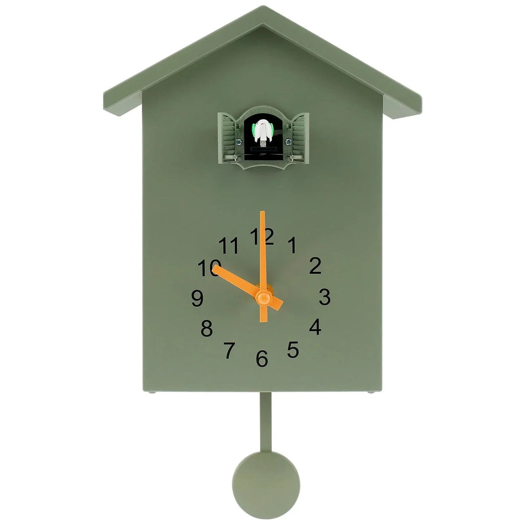Cuckoo Clock Cuckoo Sound Clock with Pendulum Delicate Cuckoo Clock Bird Battery Operated Cuckoo Wall Clock for Living Room Decor