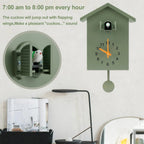 Cuckoo Clock Cuckoo Sound Clock with Pendulum Delicate Cuckoo Clock Bird Battery Operated Cuckoo Wall Clock for Living Room Decor
