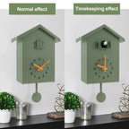 Cuckoo Clock Cuckoo Sound Clock with Pendulum Delicate Cuckoo Clock Bird Battery Operated Cuckoo Wall Clock for Living Room Decor
