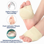 CushionFlex Forefoot Protection | Silicone Gel Cushion - Absorbs Shock on Foot - Pain Relief - for Metatarsalgia - Daily Comfort