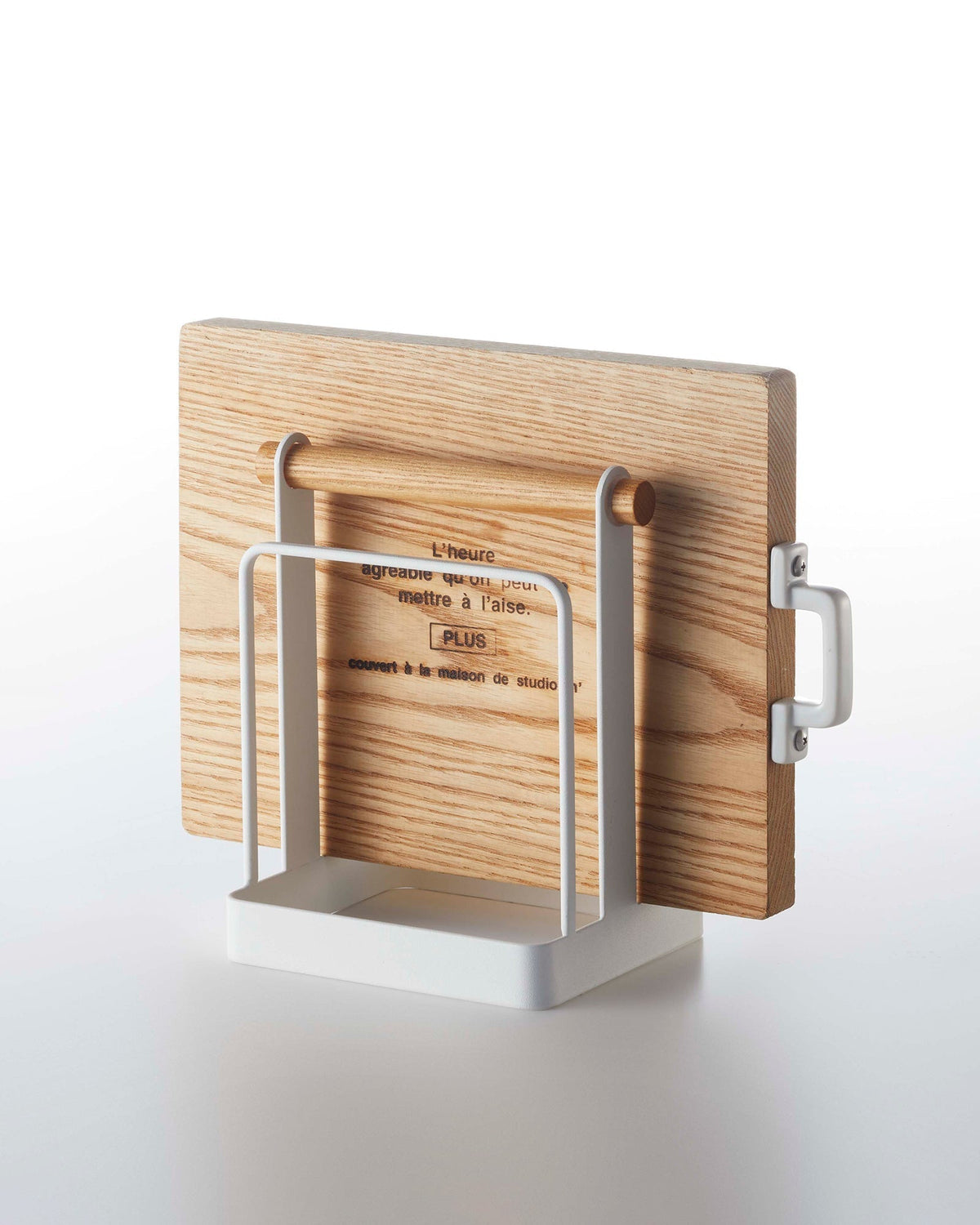 Cutting board stand - Steel + Wood