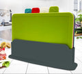 4-Piece Cutting Board Set with Holder - PrepTidy