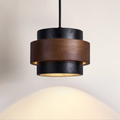 Black Hanging Lamp Travertine with Adjustable Height – Modern Lamp for Living Room and Dining Room above Table