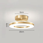 ZAYNO Black LED Ceiling Light – Modern Flush Mount