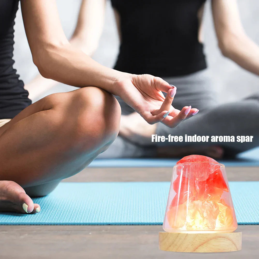 Himalaya Salt Lamp - Crystal Night Light & Essential Oil Diffuser