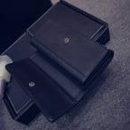 Women PU Leather Fashion Long Clutch Vintage