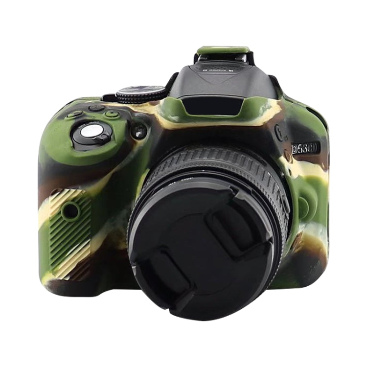Soft Silicone Protective Case for Nikon D5300 (Camouflage Pattern)