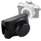 Full Body Camera PU Leather Camera Bag with Strap for Panasonic Lumix GF7 / GF8 / GF9 (12-32mm / 14-42mm Lens)(Black)