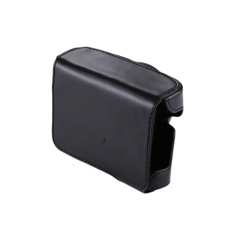 Full Body Camera PU Leather Camera Bag with Strap for Panasonic Lumix GF7 / GF8 / GF9 (12-32mm / 14-42mm Lens)(Black)