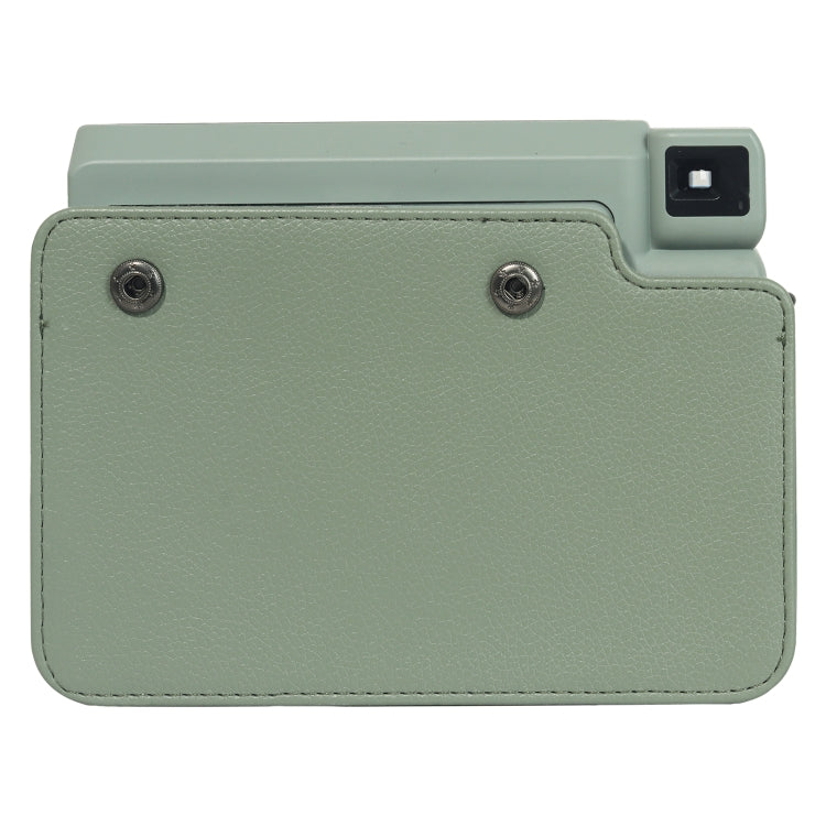 For FUJIFILM Instax WIDE 400 Full Body Leather Bag with Shoulder Strap (Green)