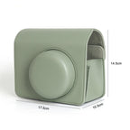 For FUJIFILM Instax WIDE 400 Full Body Leather Bag with Shoulder Strap (Green)