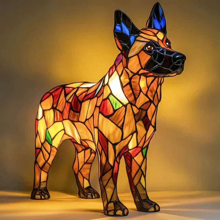 Lumidog Handmade Illuminating Dog Lamp – Ambient Lighting and Gift