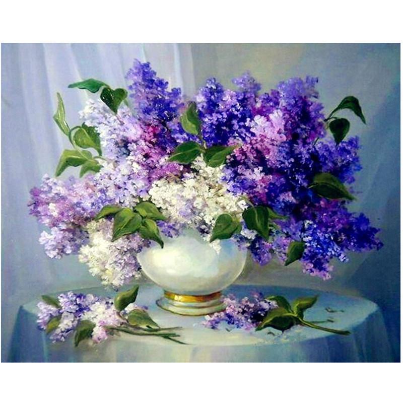 Purple Flowers - GemPaint Kit