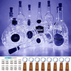 DIY Bottle Light with Cork – 20 LED Light Chain for Bottles in Warm White