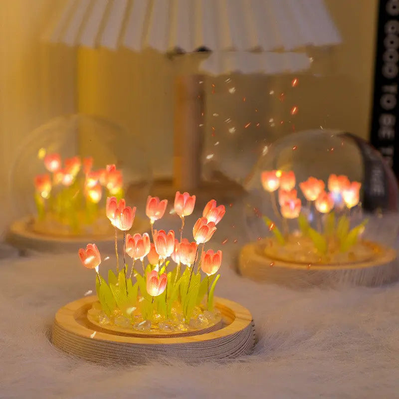 DIY Glass Tulip Globe Lamp