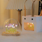 DIY Glass Tulip Globe Lamp