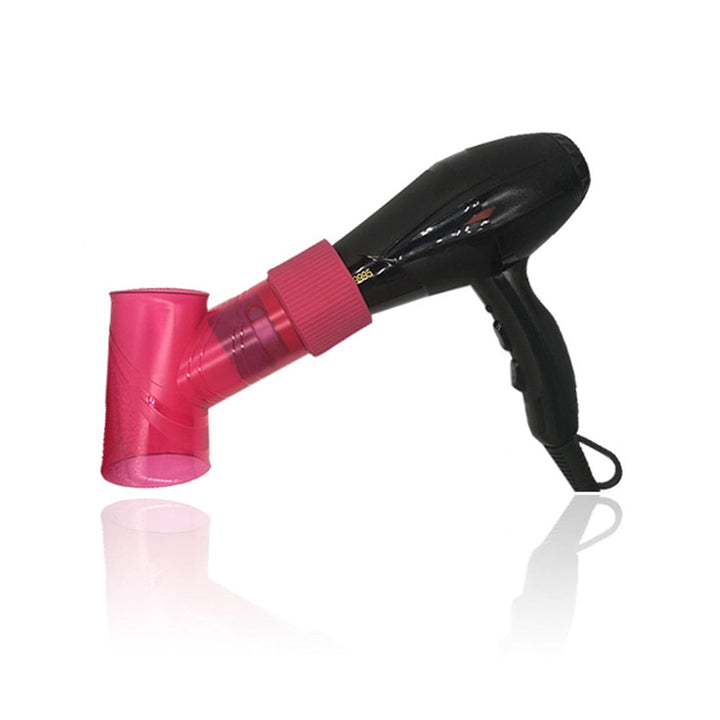 Curl attachment for hairdryer