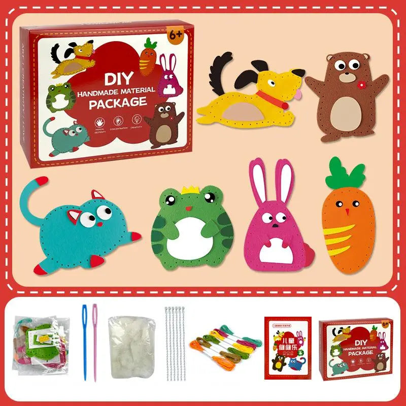 DIY sewing kit for children – Creative crafting with cute animal motifs