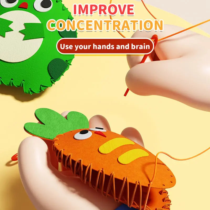 DIY sewing kit for children – Creative crafting with cute animal motifs
