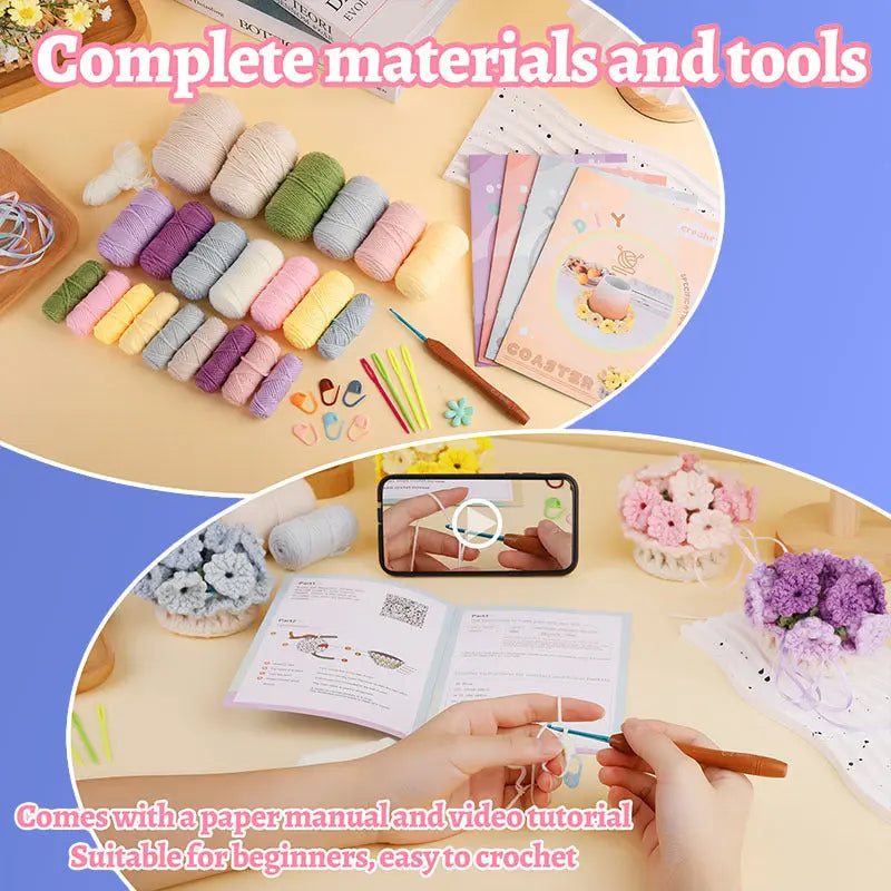 DIY Coaster Set – Create Unique Floral Designs Yourself