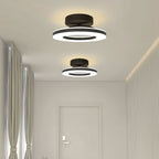 ZAYNO Black LED Ceiling Light – Modern Flush Mount