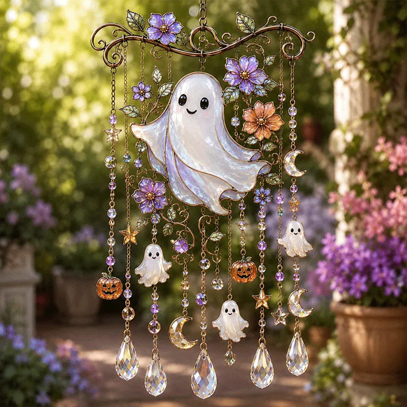 Halloween Crystal Suncatcher Wind Chime - 7 Designs