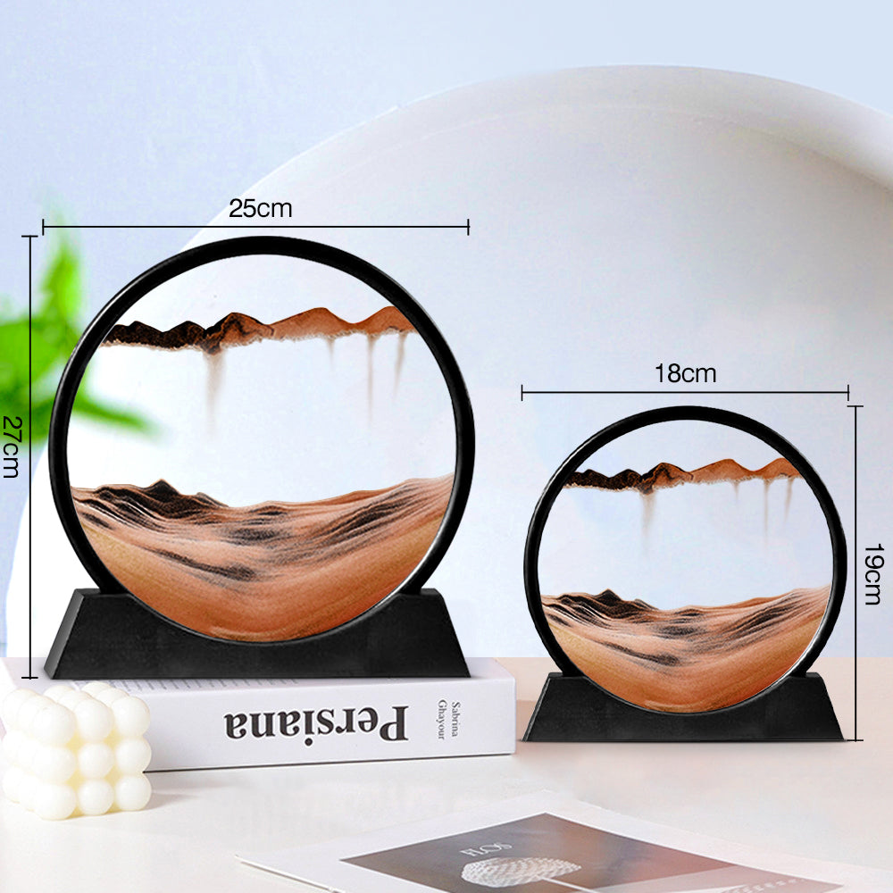 3D Hourglass Deep Sea Sand Landscape