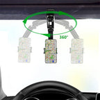 Rotatable and retractable car phone holder