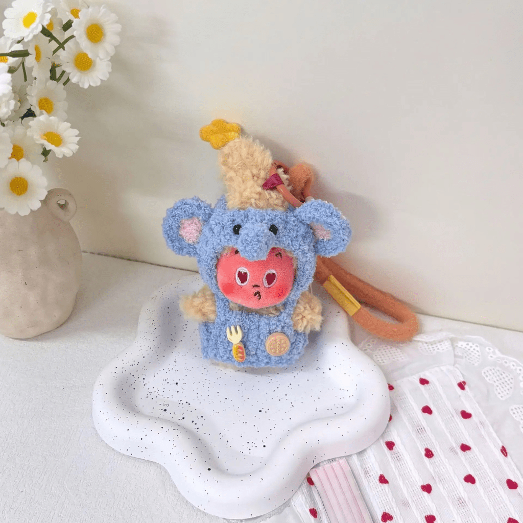 Handmade plush outfit for enchanting dolls
