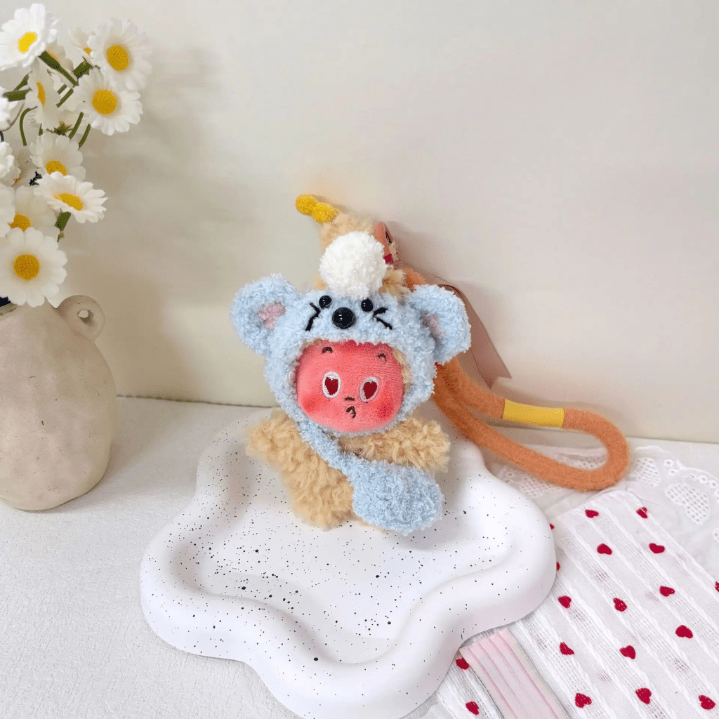Handmade plush outfit for enchanting dolls