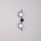 Round Glass Wall Lamp in Scandinavian Design