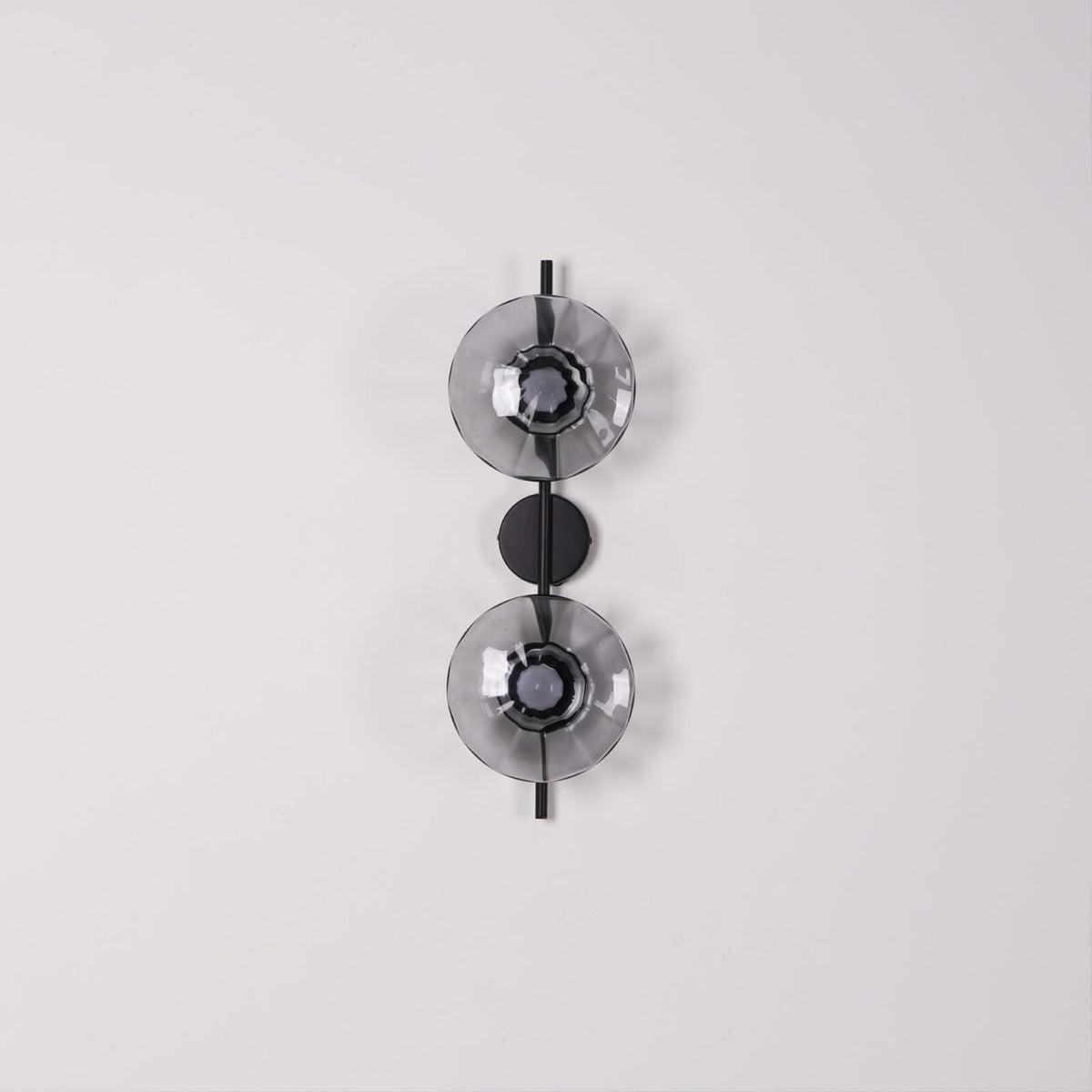 Round Glass Wall Lamp in Scandinavian Design