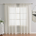 LuxeDrape – Soft Beige Voile for Sophisticated Spaces