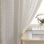 LuxeDrape – Soft Beige Voile for Sophisticated Spaces