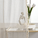 LuxeDrape – Soft Beige Voile for Sophisticated Spaces