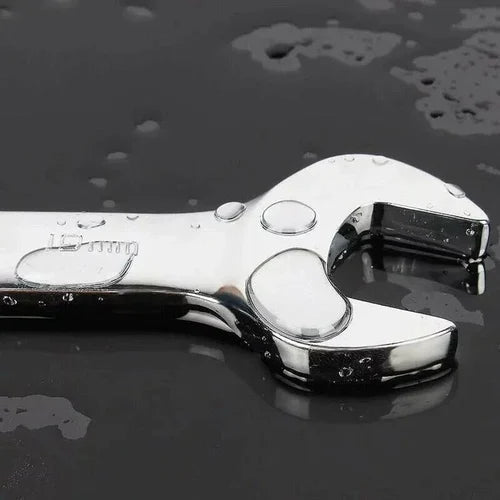 2-in-1 Ratchet Wrench with Flexible & Fixed Head Design