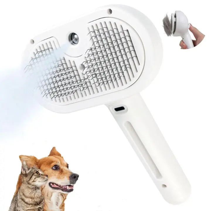 Steam Hair Removal Comb – Fur Care Brush for Pets