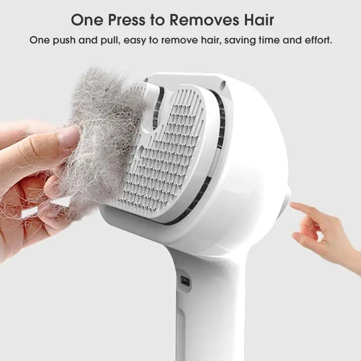 Steam Hair Removal Comb – Fur Care Brush for Pets