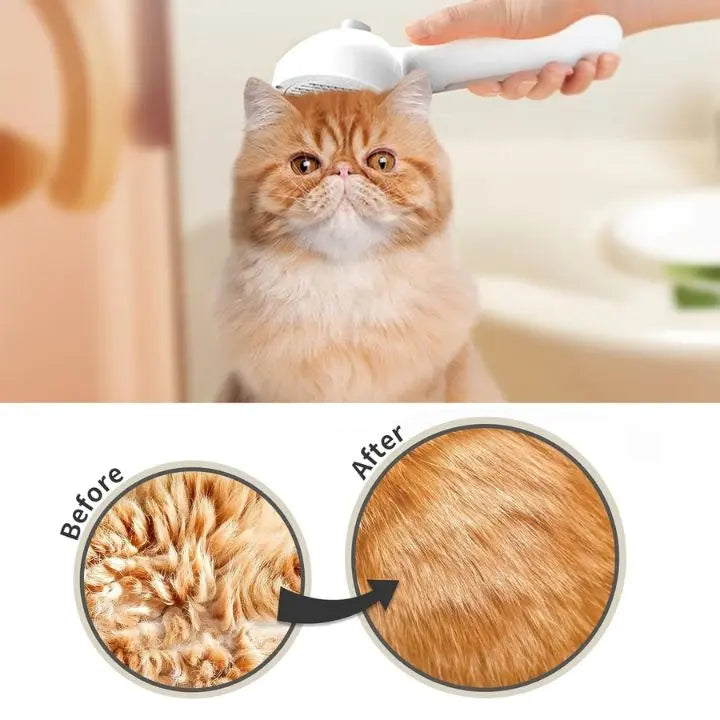 Steam Hair Removal Comb – Fur Care Brush for Pets