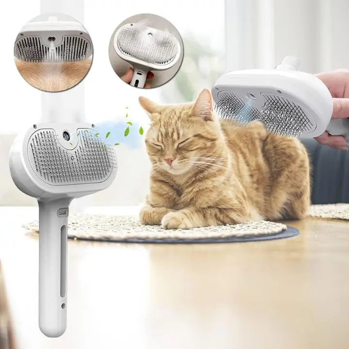 Steam Hair Removal Comb – Fur Care Brush for Pets
