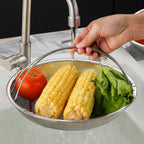 Stainless steel steam insert with handle